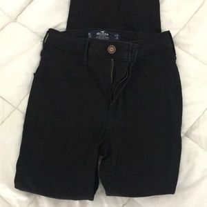 Hollister black high rise skinny jeans jeggings